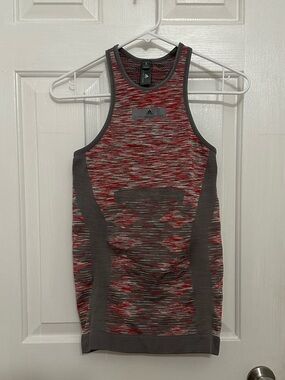 Stella McCartney adidas Red and Gray Training Tank Top